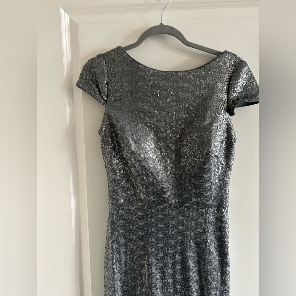 - BILL Levkoff Sequined Gown Dress Size 6 - Picture 3 of 8